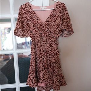 Cheetah print tie dress, Francesca’s